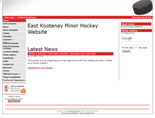 Tablet Screenshot of ekminorhockey.com